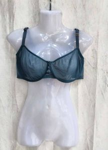 I. Sheer Teal Balconette Bra