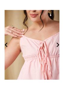 Pink Striped Spaghetti Strap Top