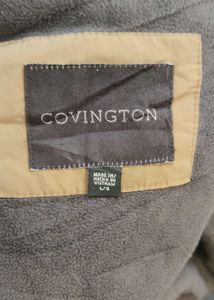 Vintage Covington Jacket Mens size L Brown Bomber