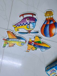 5 &amp;8 Piece Vehicle Puzzles - Set of 4