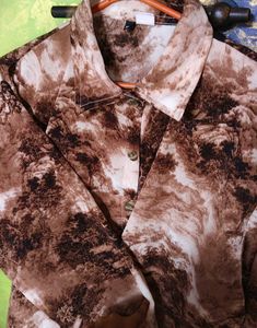 Stylish Tie-Dye Print Button-Up Shirt
