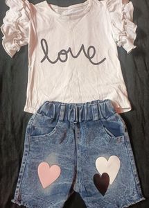 Adorable Girls' Love Outfit