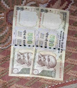 500+500 TWO Old Currancy Notes