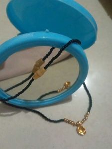 Beaded Necklace with Gold Accent + mirror 🪞