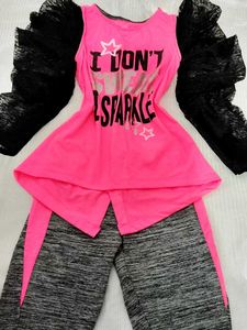 🆕 Girls' Sparkle Outfit 🎀
