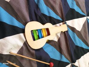 Wooden Guitar Xylophone Toy with Mallets