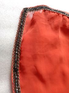 Georgette Orange Saree