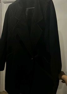Elegant Black Embroidered Jacket