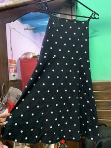 Classic Black & White Polka Dot Dress