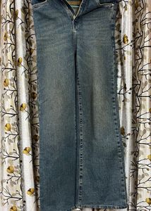 Classic Blue Denim Flare Jeans