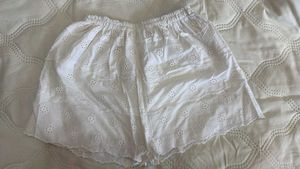 White Eyelet Shorts