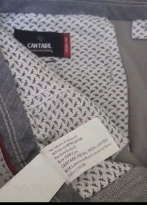 Men's Stretchable Grey Trousers (one time wear)