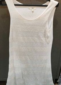 Sheer Striped Sleeveless Top