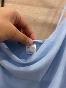 Sheer Baby Blue Slip Dress
