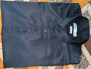 Zara Relaxed Fit Button-Up Shirt