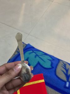 Silver Bowl with Spoon