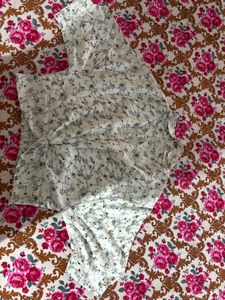 Elegant Floral Print Kurta Set