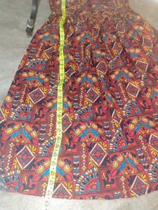 Boho Print Midi Dress with Belt