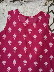 Pink Printed Kurti