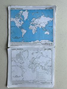 90 Pcs World Political Maps