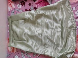one shoulder bow top with skirt