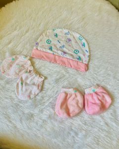Baby Hat and Mittens Set