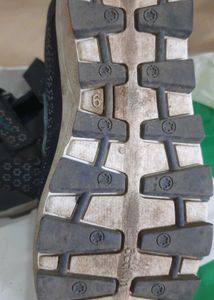 Campus Blue Patterned Hook-and-Loop Shoes