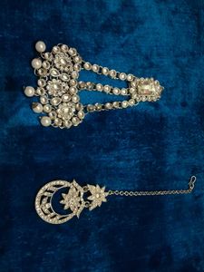 Stunning Maang Tikka &amp; Hair Piece