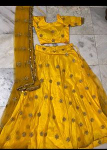 Gorgeous Yellow Lehenga Choli Set