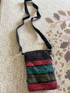 Colorful Striped Crossbody Bag