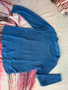 Cozy Blue Knit Sweater