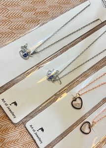 Set of 10 Elegant Heart &amp; Charm Necklaces
