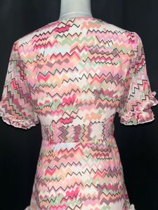 Chic Geometric Print Midi Dress