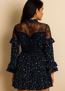 Floral Print Mini Dress