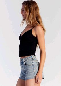 Branded Denim Shorts