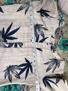 Unique Leaf Print Suit with Dupatta