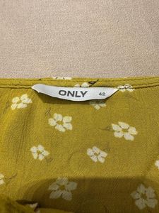 last price Chic Yellow Floral Button-Down Dress