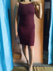 ❤️🌸Burgundy Bodycon Mini Dress❤️🌸