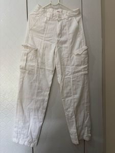 White Cargo Pants