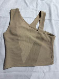 Sleek Beige Tank Top