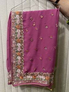 Embroidered  Saree