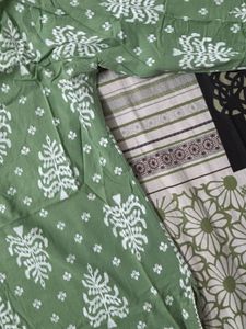 Green Printed Kurta
