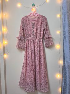 Chic Floral Print Midi Dress