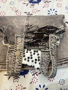 Denim Dungree Dress