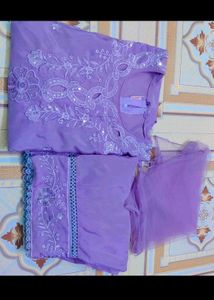 Beautiful Lavender Kurta Set