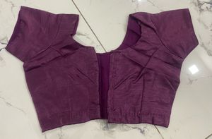 Elegant Purple Saree with Blouse