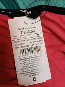 Shein One Shoulder Straight Hem Short Top