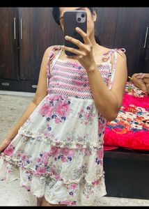 Floral Print Tiered Sundress