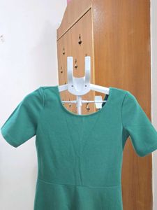 Esprit Chic Green Short Sleeve Dress