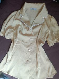 Chic Pearl Embellished Top